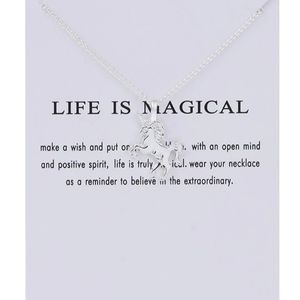 Unicorn 🦄 Necklace in Silver Overlay! New in packaging